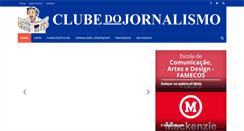 Desktop Screenshot of clubedojornalismo.com.br