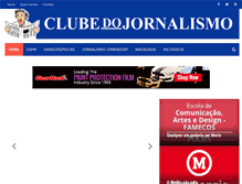 Tablet Screenshot of clubedojornalismo.com.br